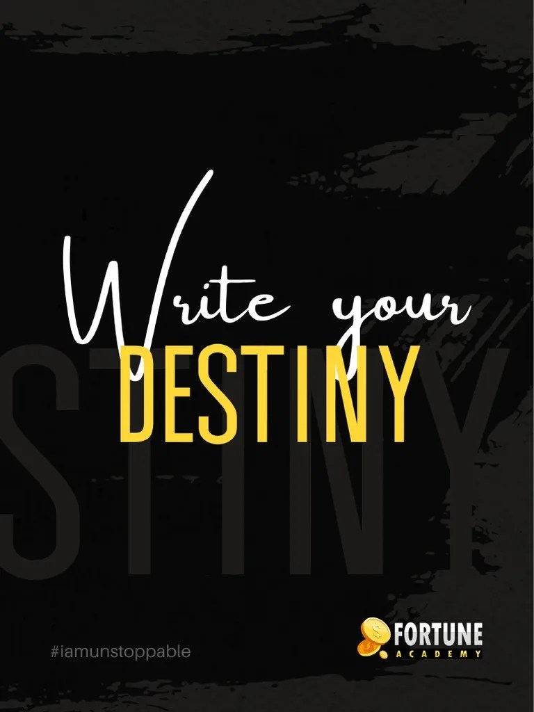 Write Your Destiny PDF Mindfulness Breathing