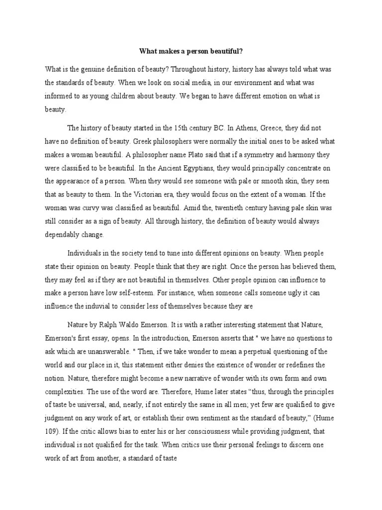 What Is The Genuine Definition of Beauty ADLINA AWATIF PDF Beauty