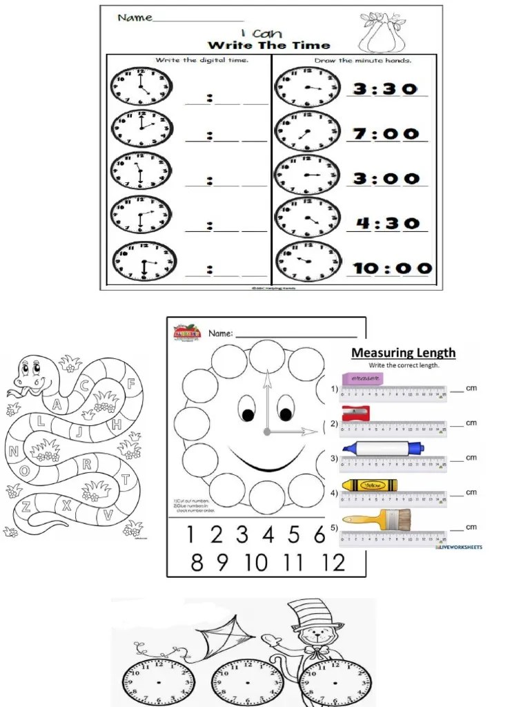 Clock Grade 1 PDF