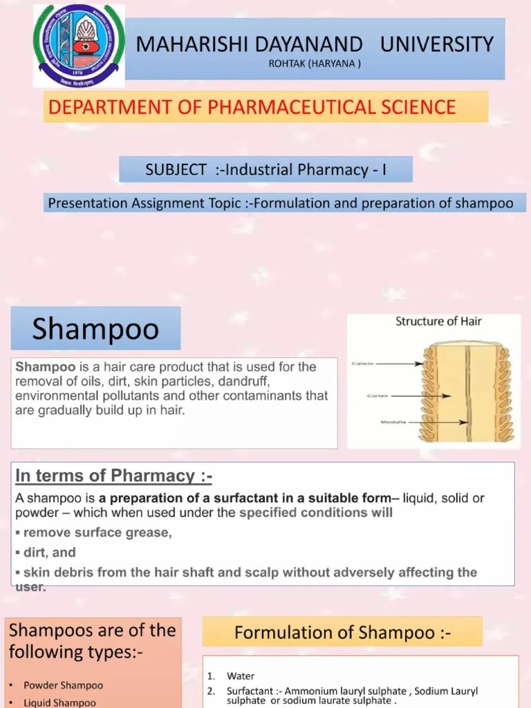 Preparation and Formulation of Shampoos PDF