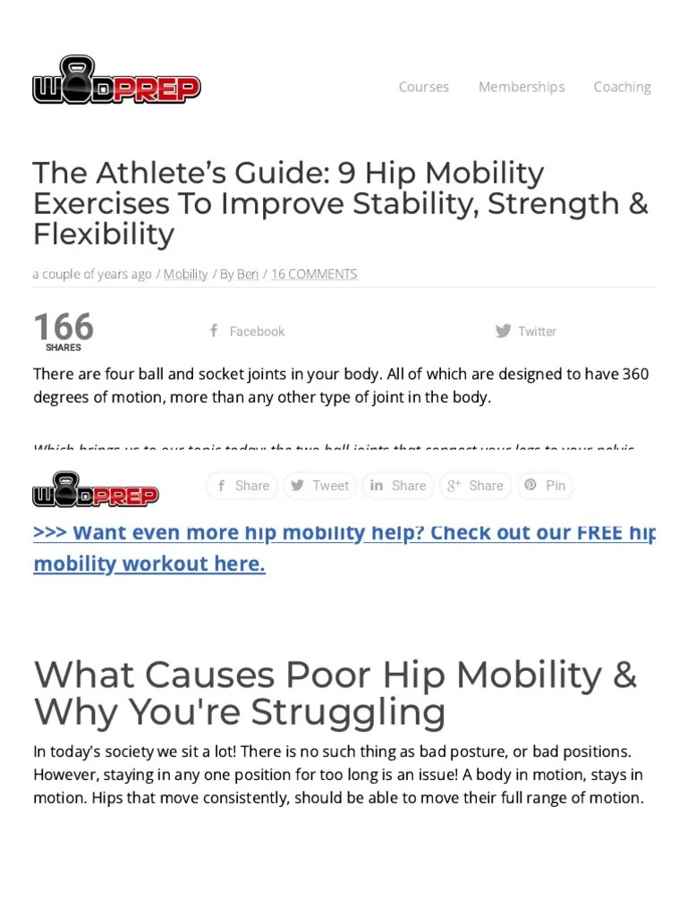 What Causes Poor Hip Mobility & Why You're Struggling PDF
