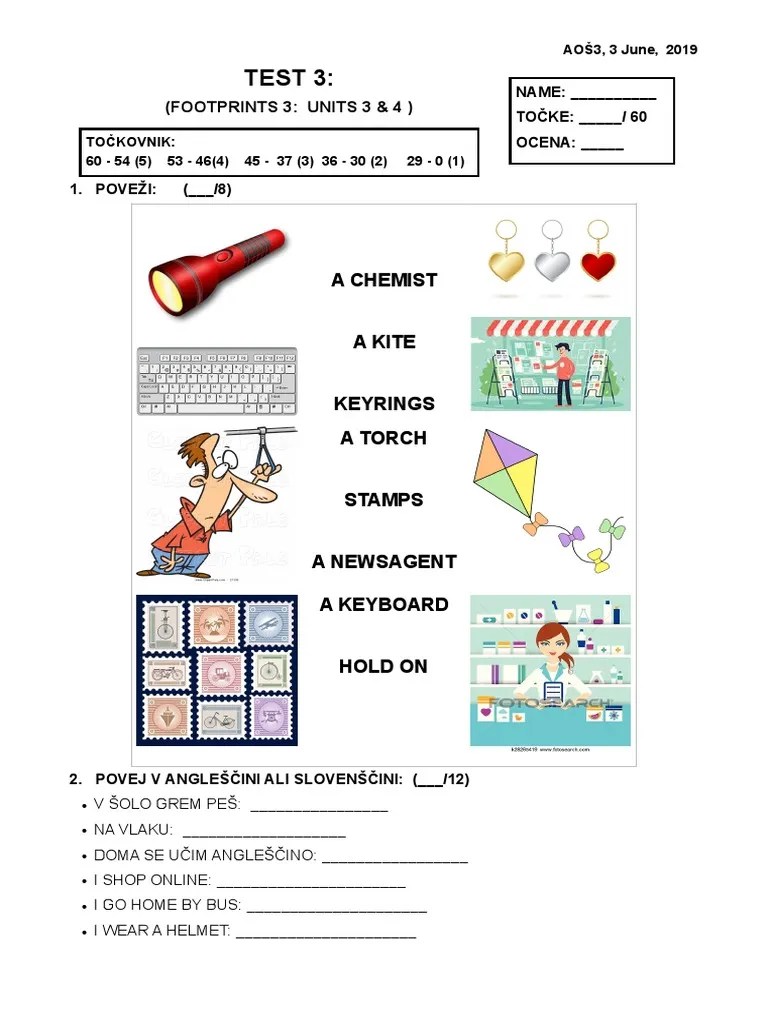Test Paper Grade 4 PDF Public Services Freight Transport
