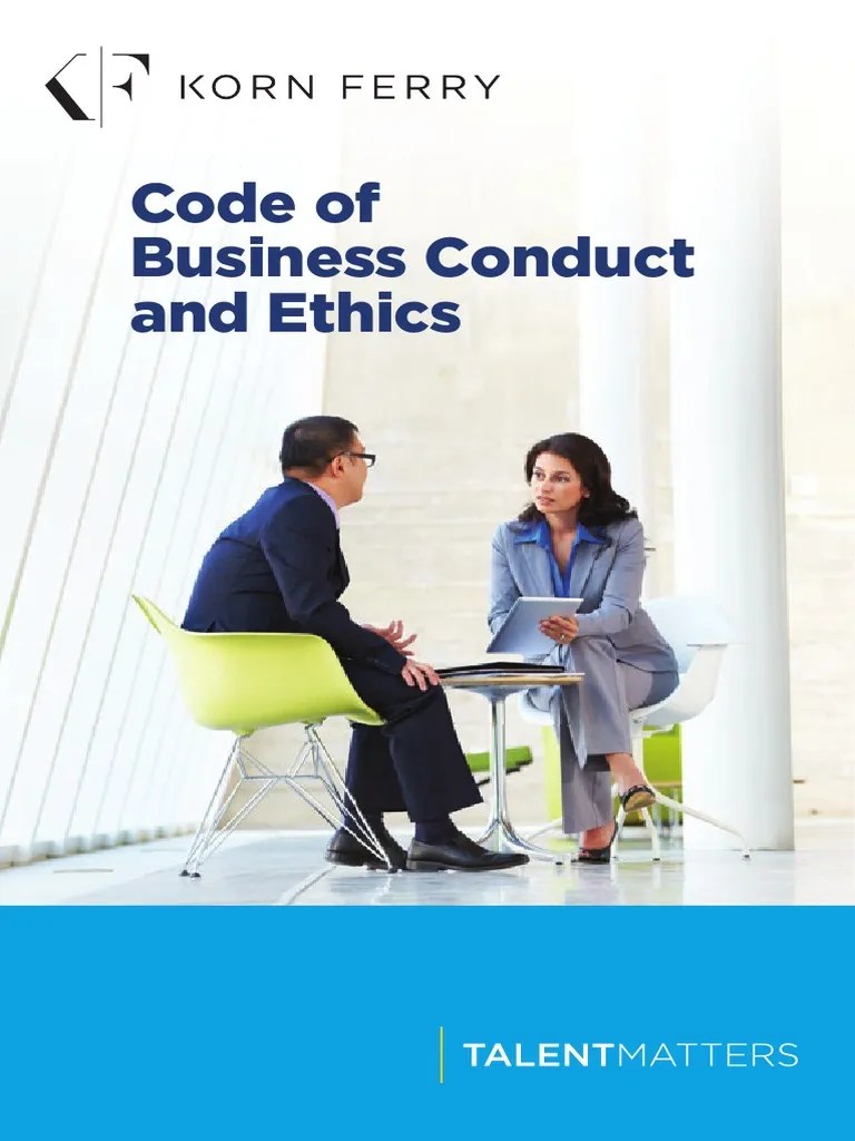 Korn Ferry Code Business Conduct Ethics Global PDF