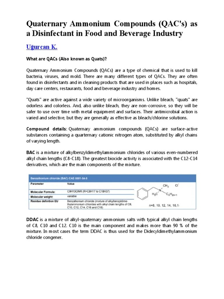 Quaternary Ammonium Compounds PDF