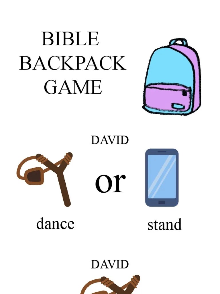 BIBLE BACKPACK GAME PDF