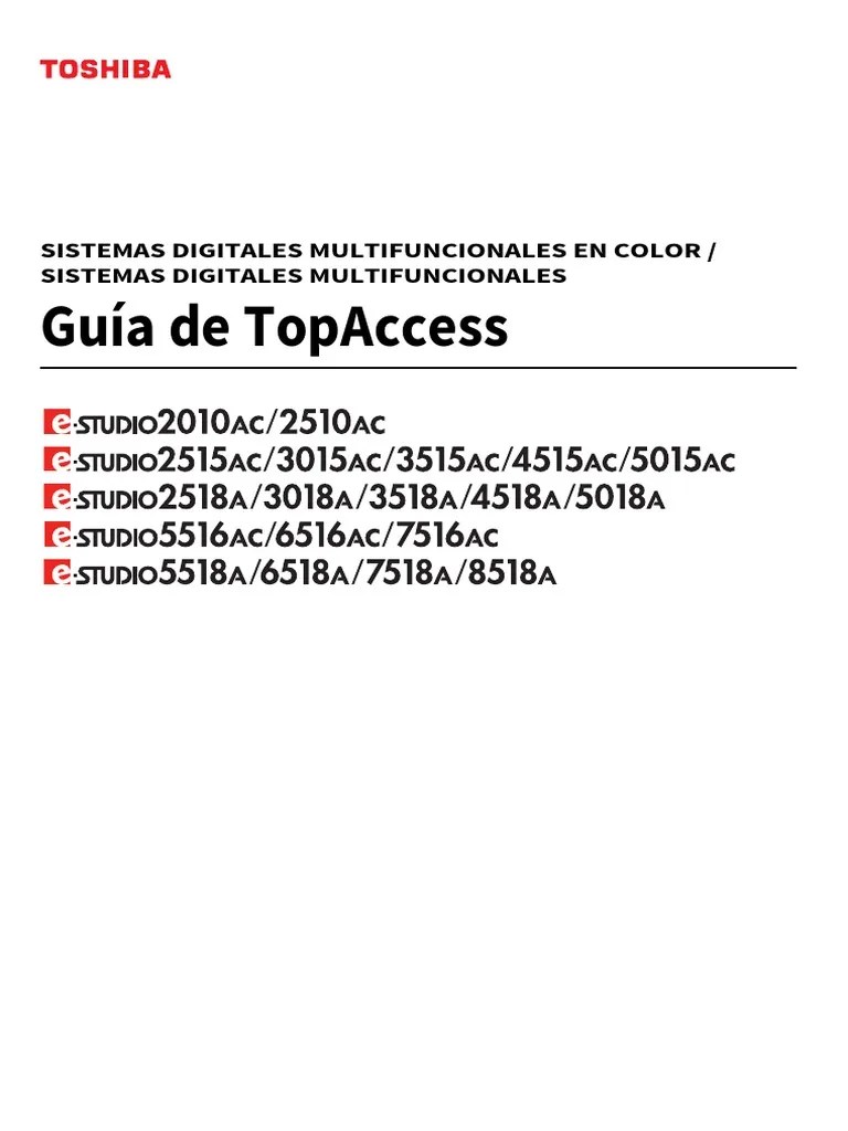 TopAccess Guide ES PDF Cookie HTTP Contraseña