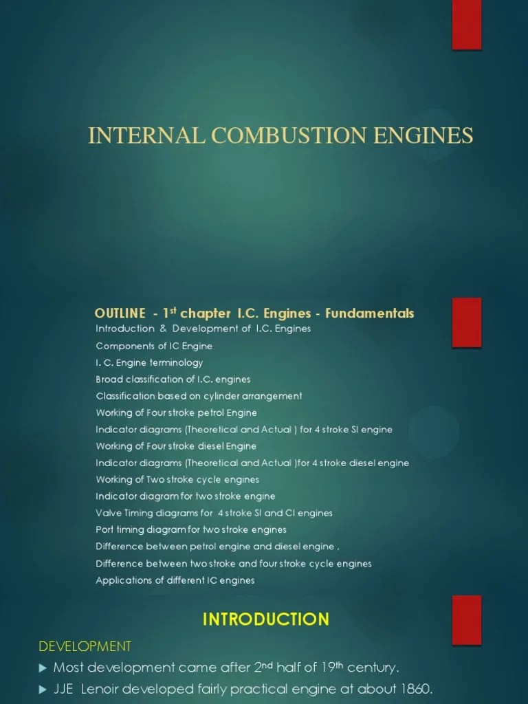 2.meel06 Ic Unit I 1st Chapter Fundamentals of Ic Engines Download Free PDF Internal