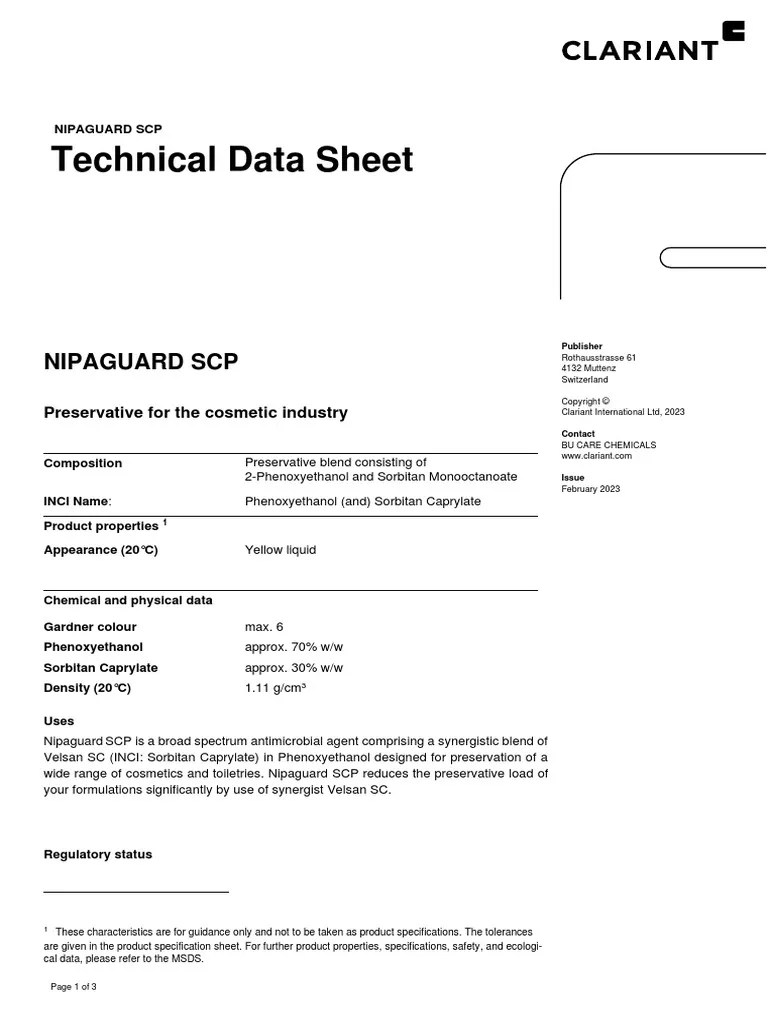 TDS Nipaguard SCP PC 022023 PDF