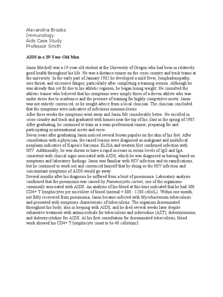 AIDS Case Study PDF Hiv Hiv/Aids