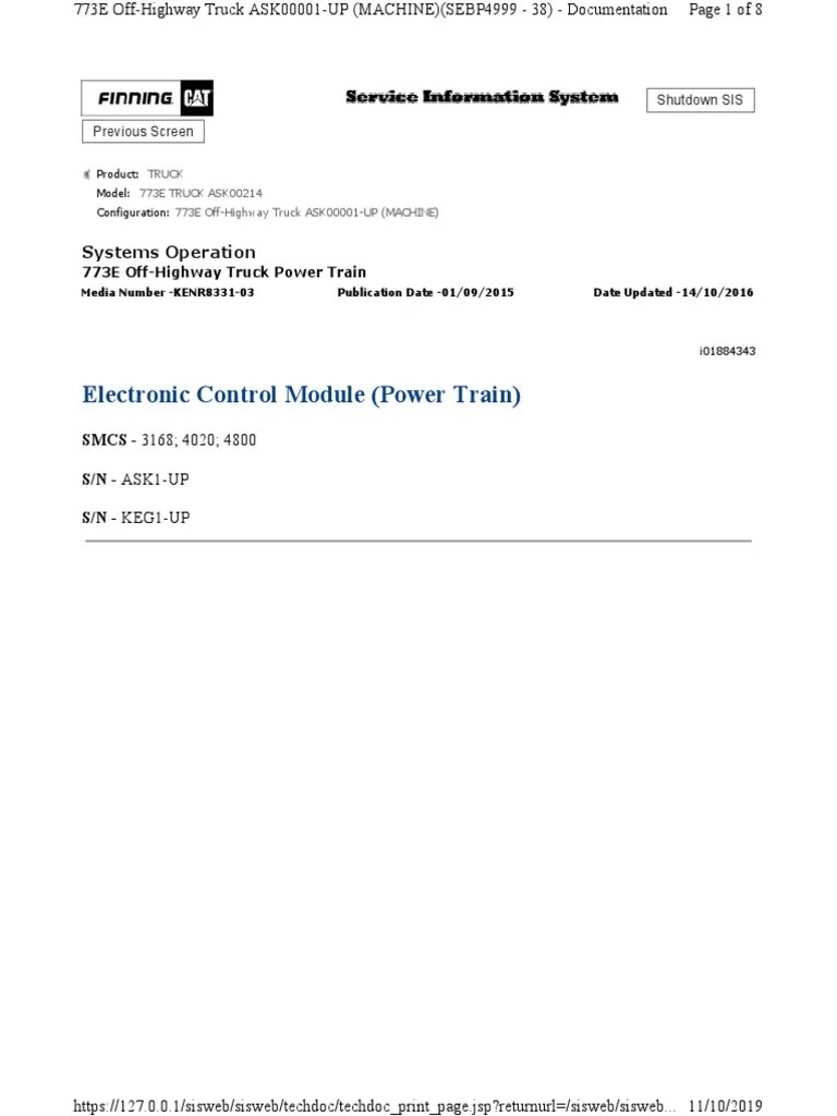 Electronic Control Module (Power Train) | PDF | Automatic Transmission