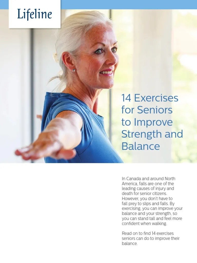 14 Balance Exercises for Seniors PDF