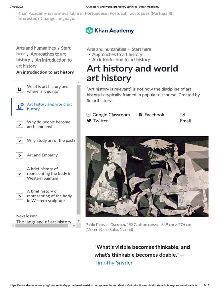 Art History and World Art History Khan Academy PDF