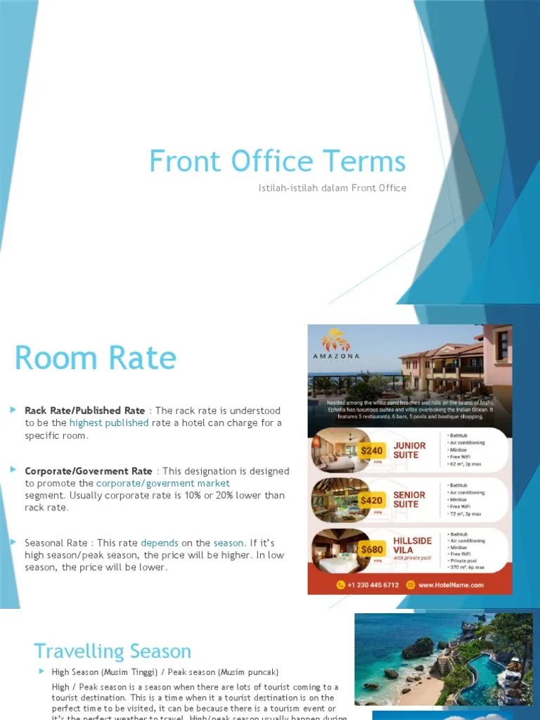 Front Office Terms PDF