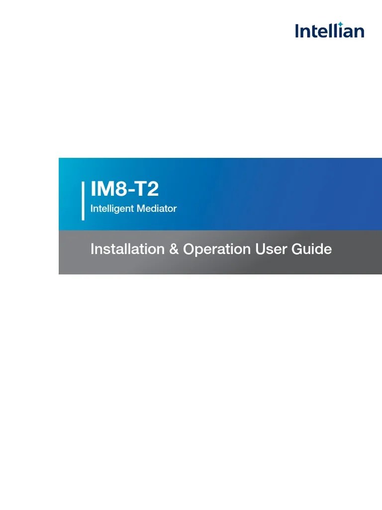 Intellian IM8 T2 User Manual Download Free PDF Network Switch