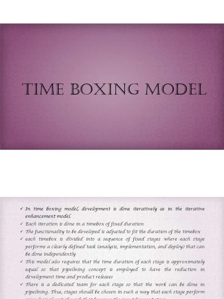 Time Boxing Model PDF