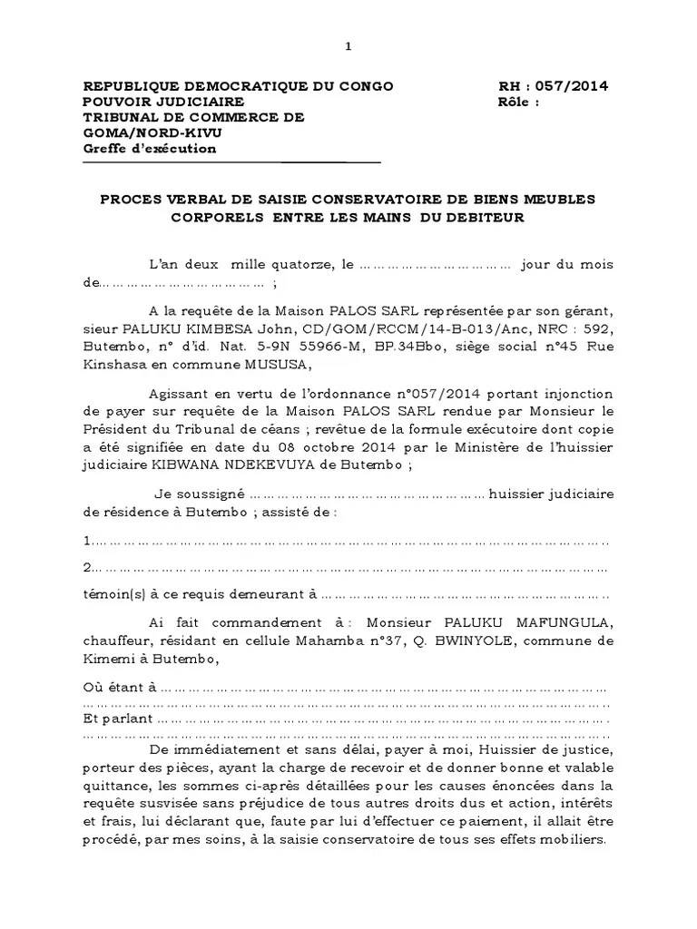 Acte de Conversion Palos PDF Justice Crime et violence