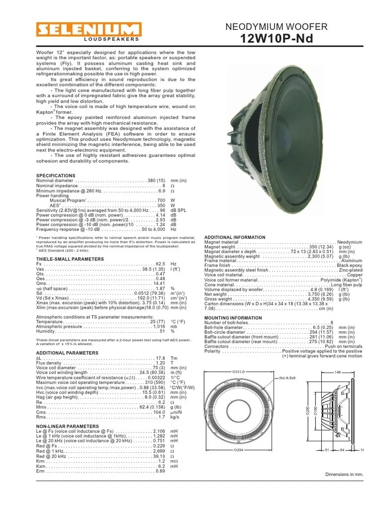12W10P PDF Loudspeaker Computer Engineering