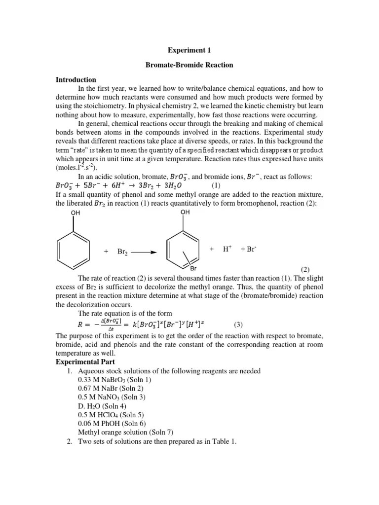 Experiment 1_bromate bromide reaction PDF