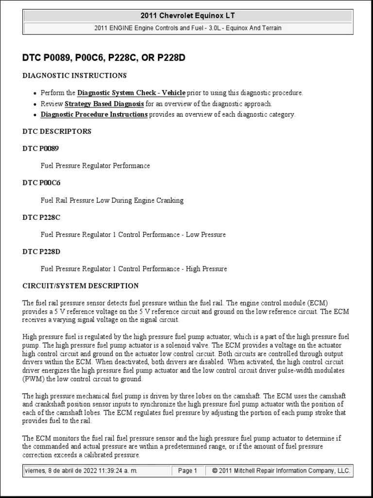 P0089 Captiva | PDF | Pump | Electricity