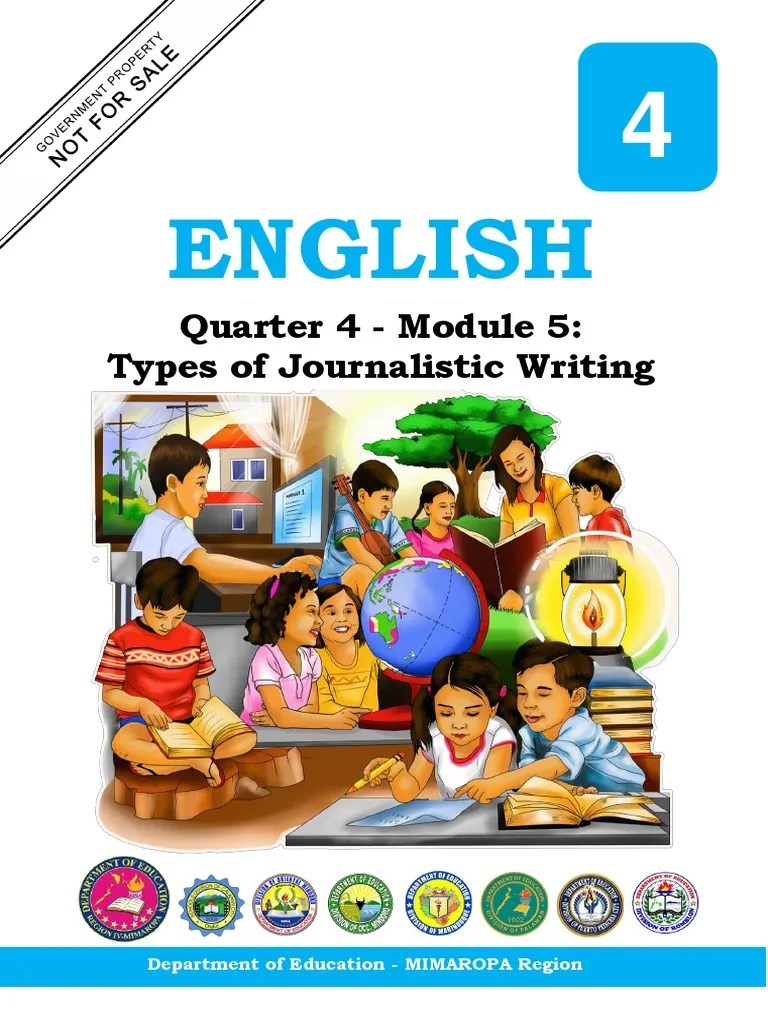 Eng4 Q4 Mod5 Types of Journalistic Writing v4 PDF