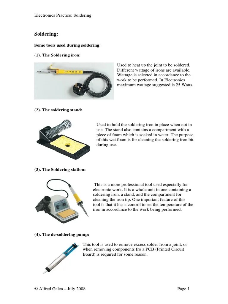 Soldering Notes PDF Soldering Solder