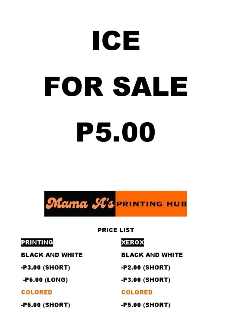 ICE For Sale P5.00 PDF