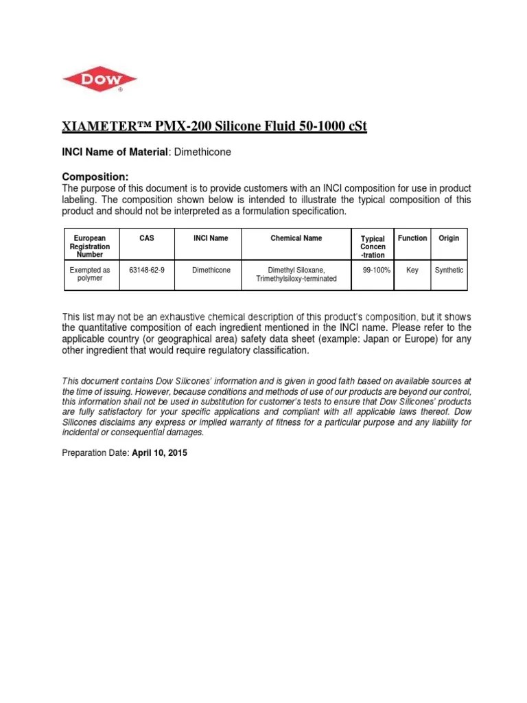 XIAMETER™ PMX200 Silicone Fluid 100 cSt _Halal Comp(1) PDF