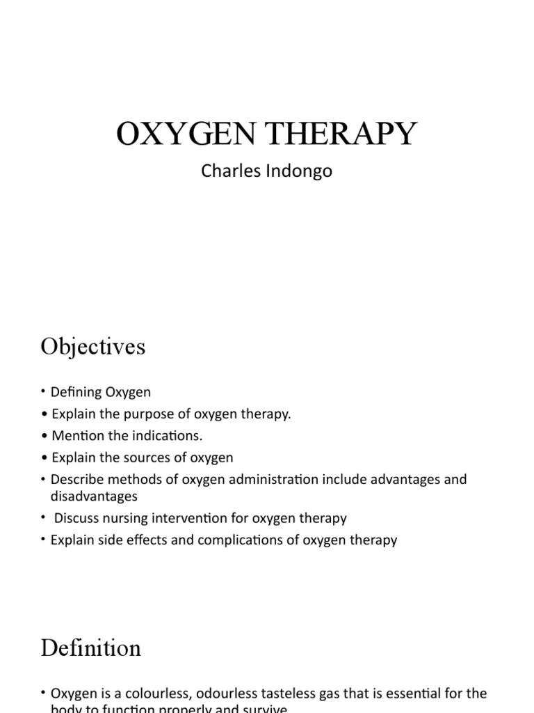 Oxygen Therapy PDF