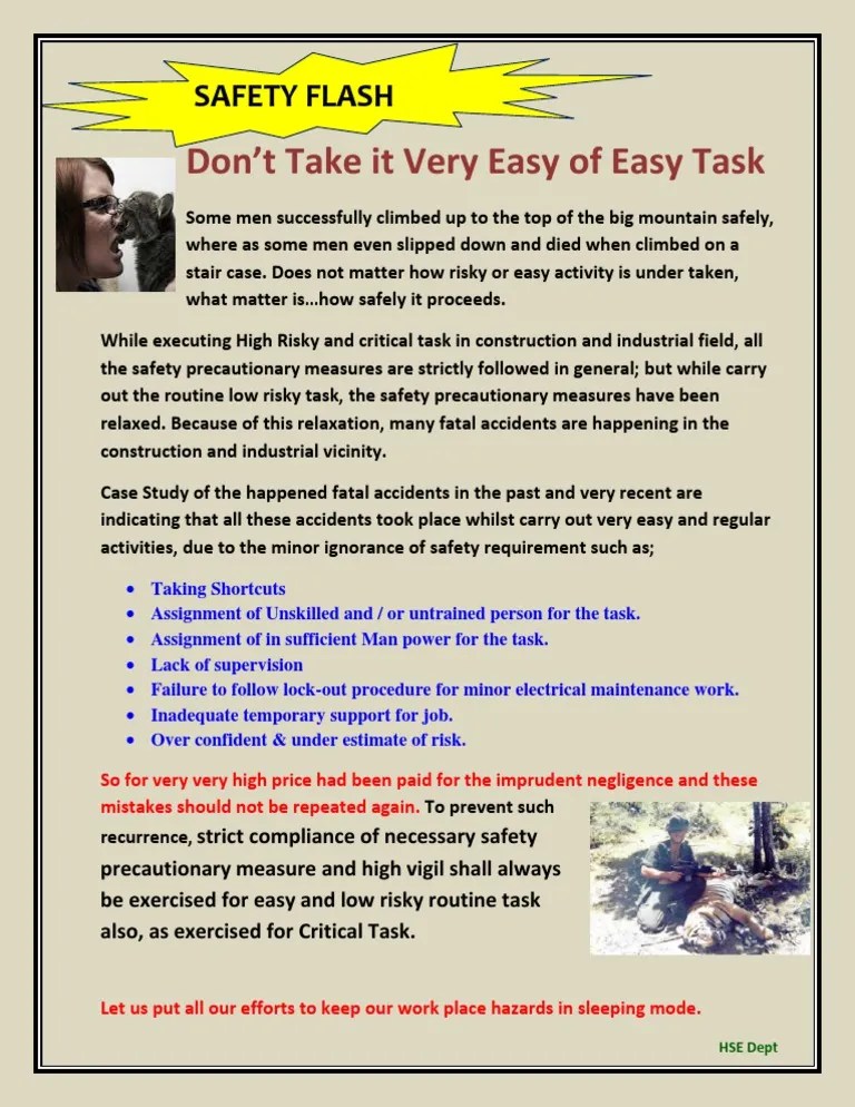 Safety Alert Template Word