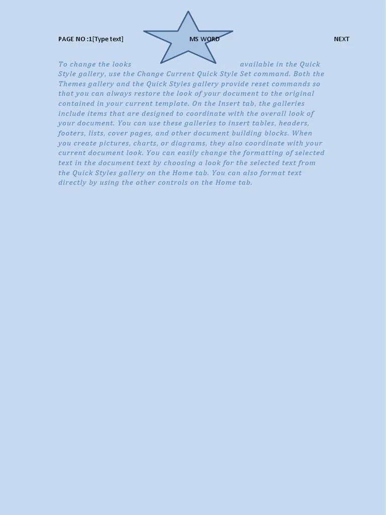 To Change the Looks Available in the Quick Style Gallery PDF