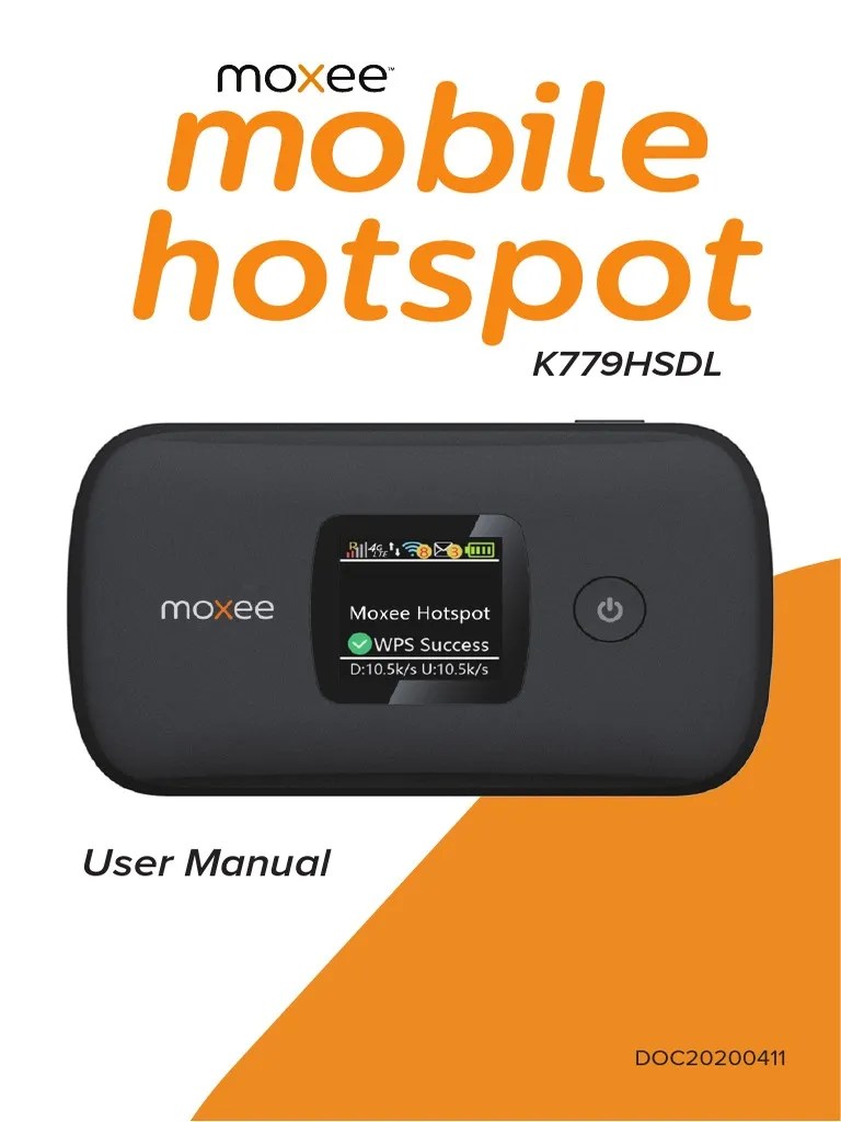 Moxee Mobile Hotspot User Manual PDF