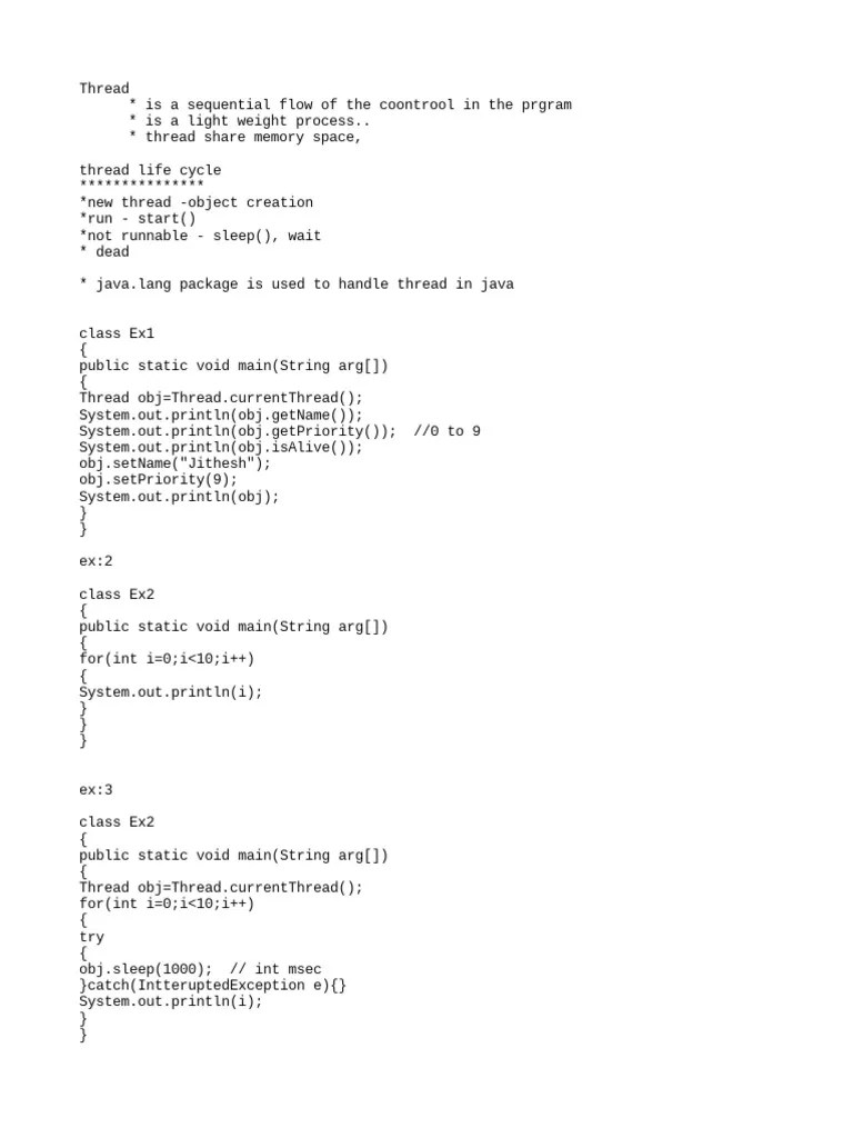 Multithreading in Java PDF Computer Engineering Systems Engineering