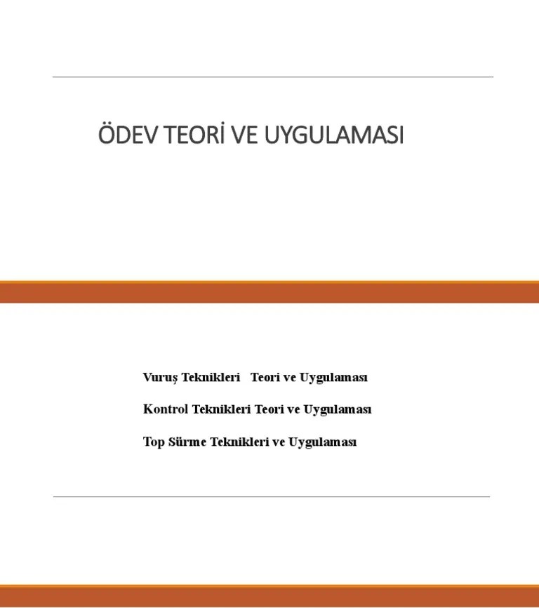 12.haftaödev Teori̇ Ve Uygulamasi PDF