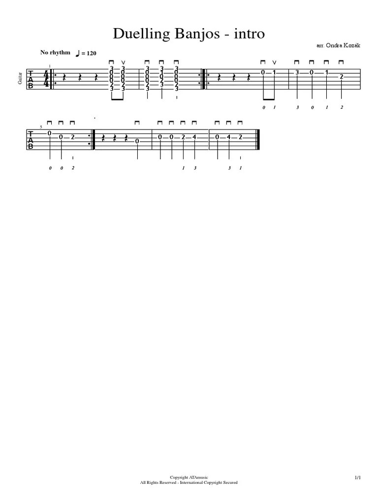Dueling Banjos Intro PDF