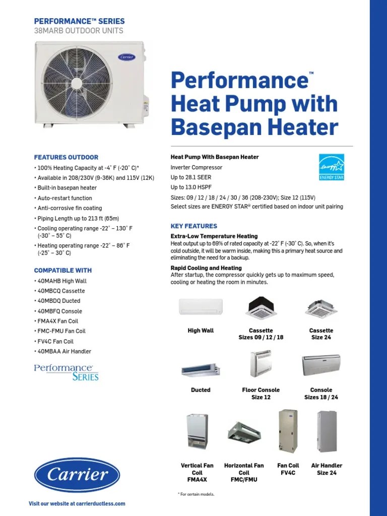 Carrier 38MARB | PDF | Building Engineering | Equipment