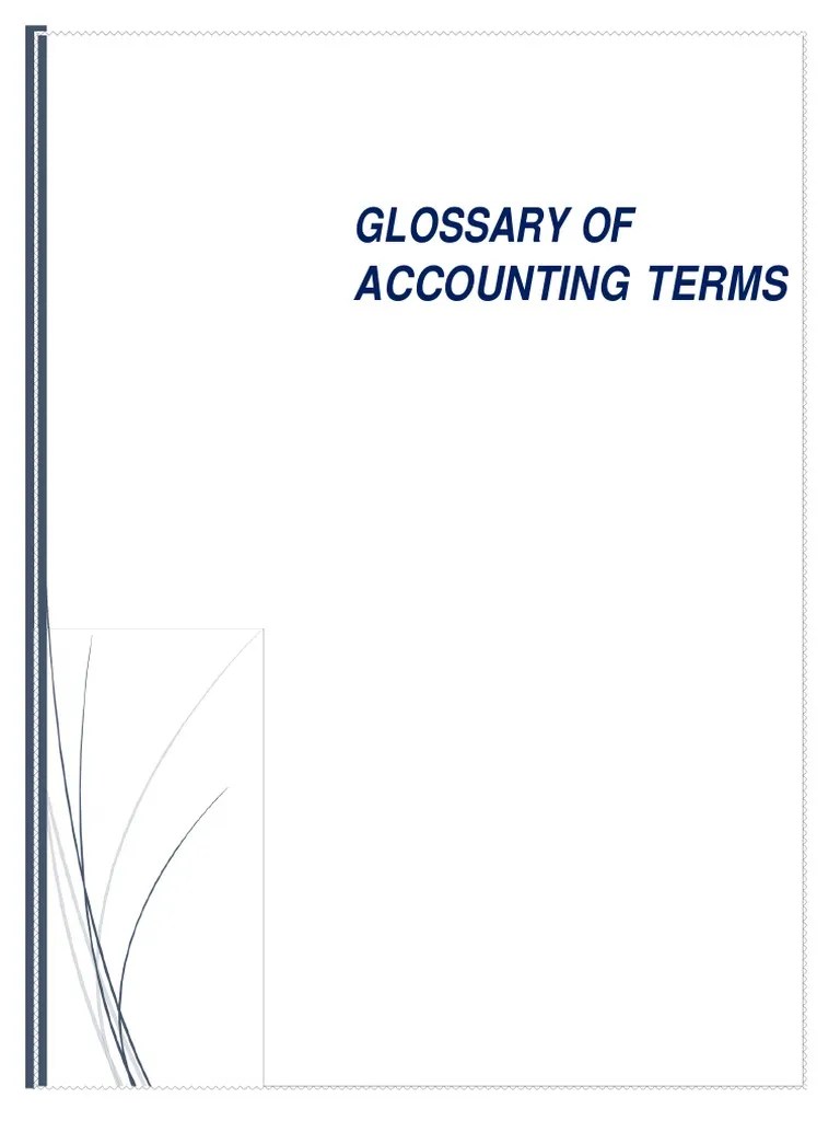 Glossary of Accounting Terms PDF Loans Expense