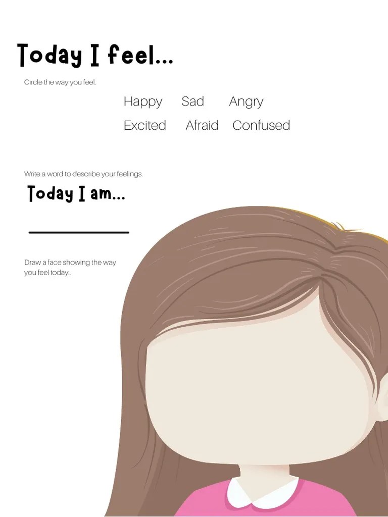 Today I Feel...Worksheet PDF