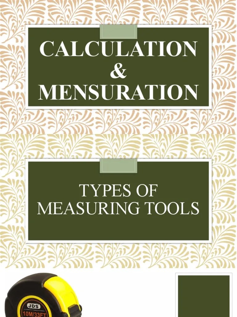 C&M Types of Measuring Tools PDF