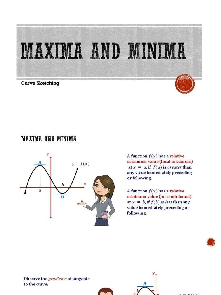 Lesson 8 Maxima and Minima PDF Calculus Differential Geometry