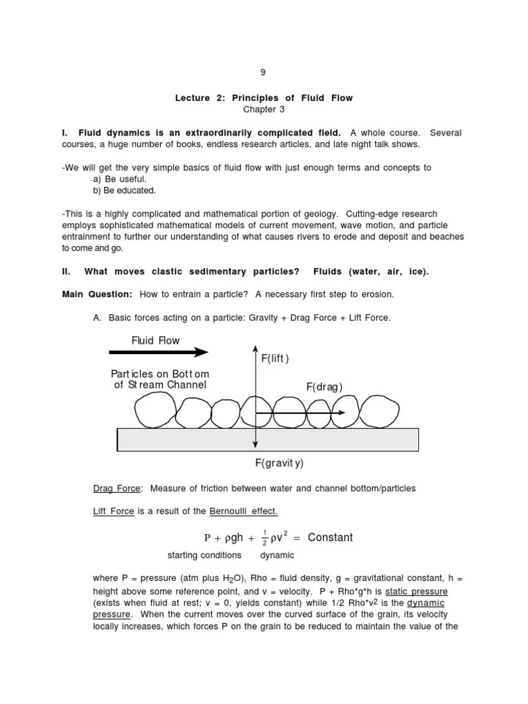 02 Fluid Dynamics PDF Fluid Dynamics Reynolds Number