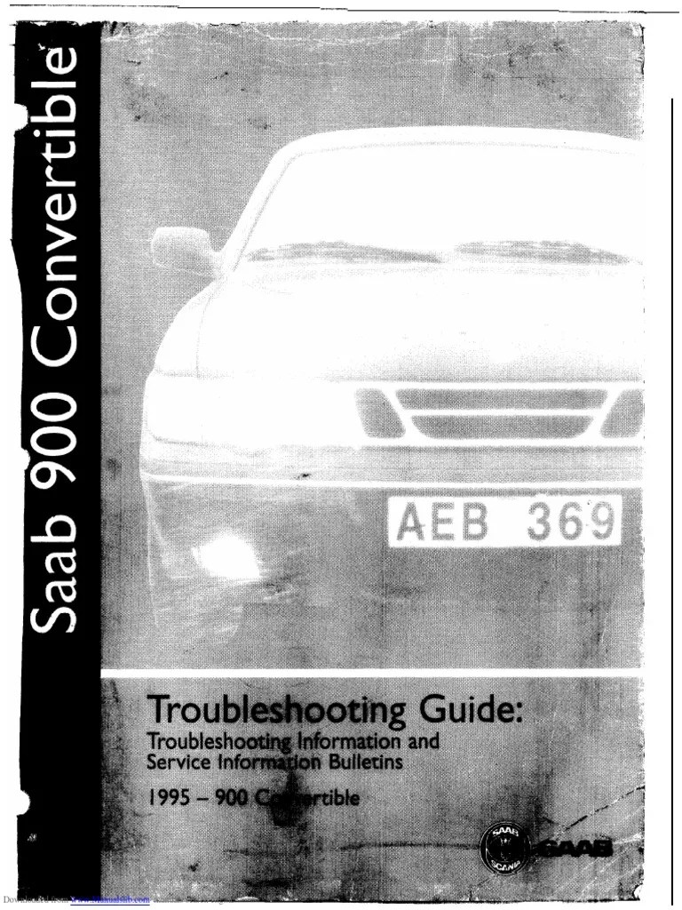Saab 900 Convertible Owners Manual PDF Fuse (Electrical