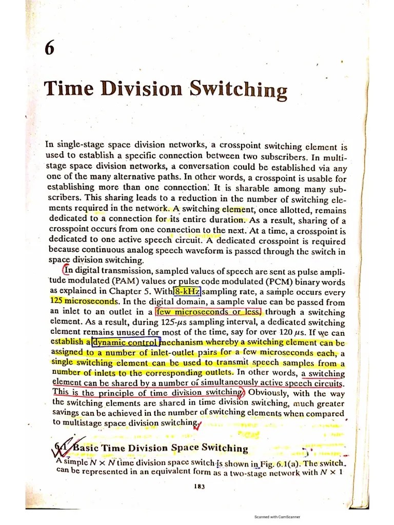 Time Division Switch PDF