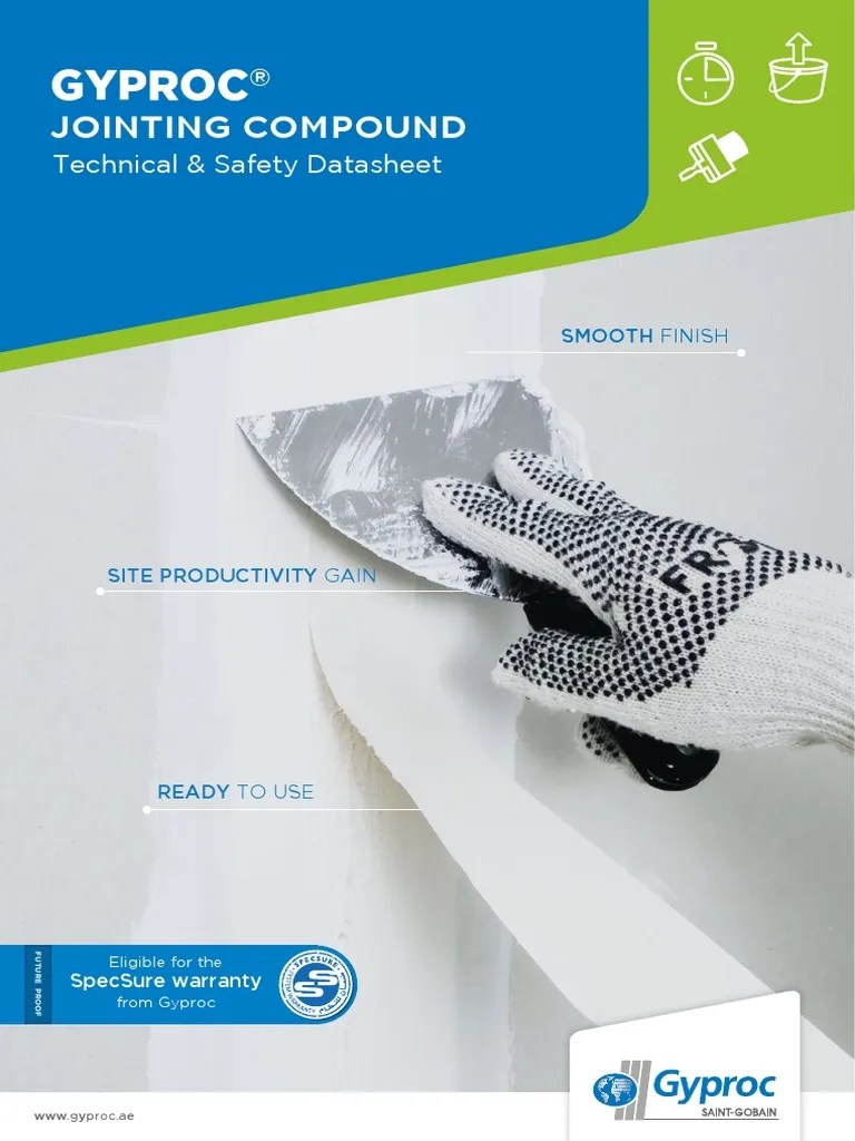 Jointing Compound Datasheet Third Edition3.1 13apr20 1 PDF
