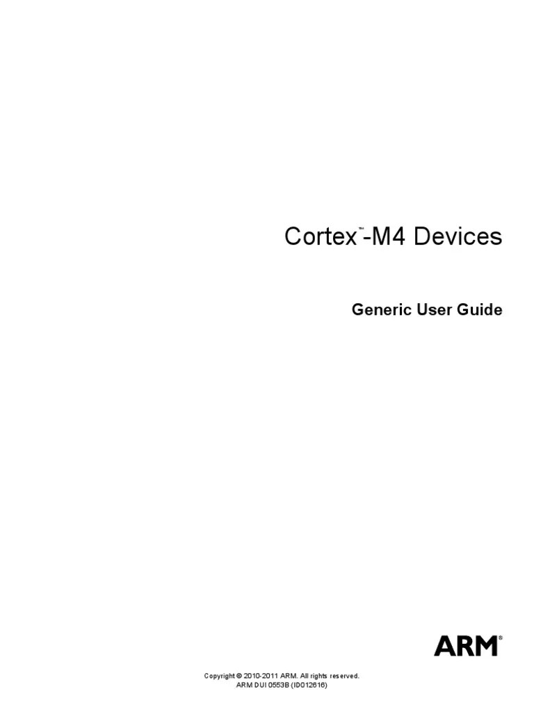 ARM Cortex™M4 Devices Generic User Guide PDF