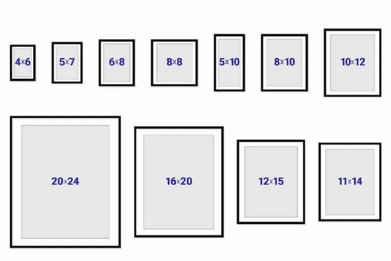 Standard Picture Frame Sizes Guide PDF