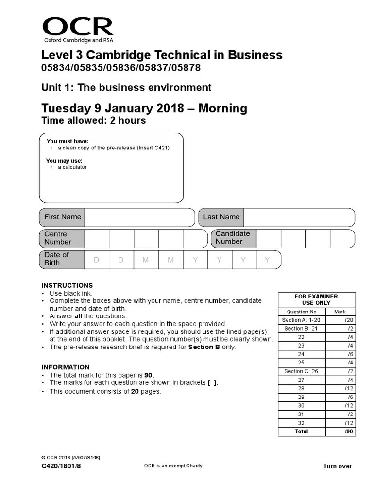 CT_Business_Unit1_Jan18_QP PDF