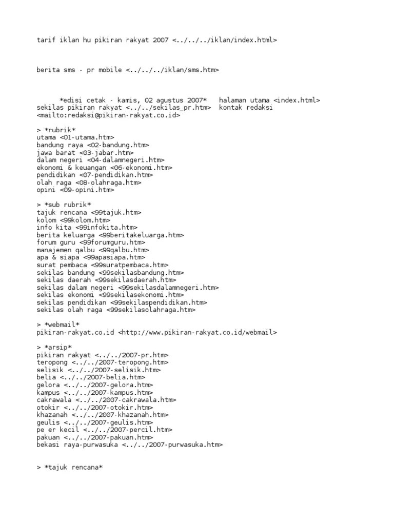 Iklan Kolom Pr Bandung