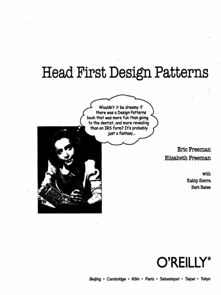 Head First Design Patterns O'Reilly Download Free PDF Method