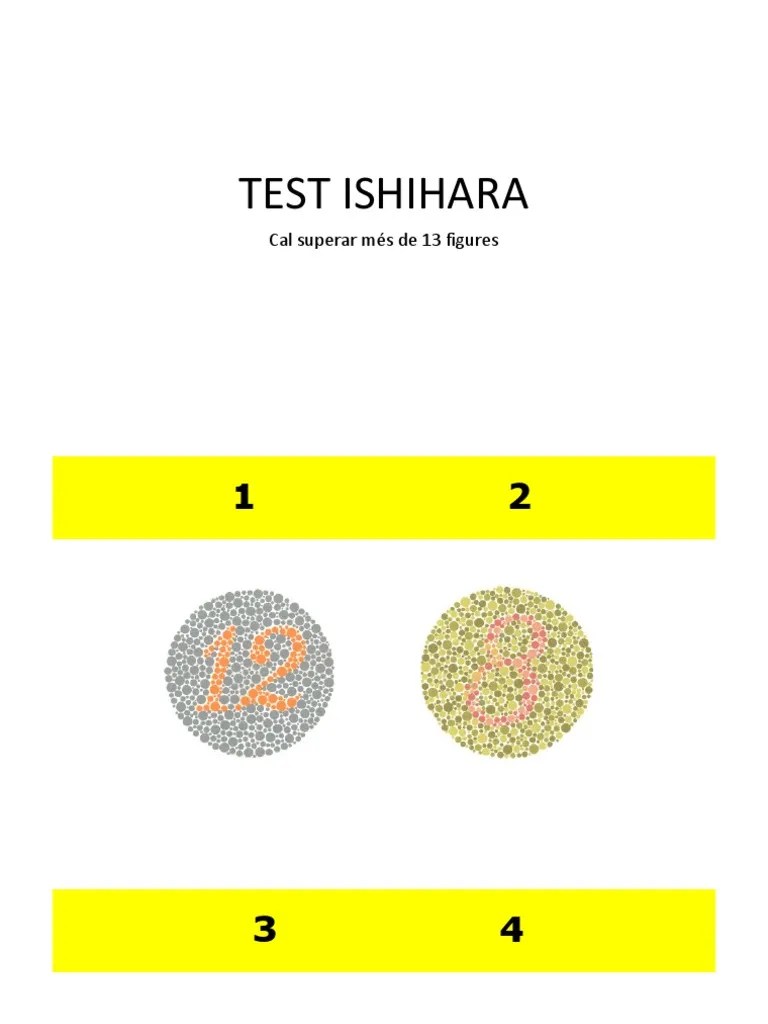 Test Ishihara | PDF