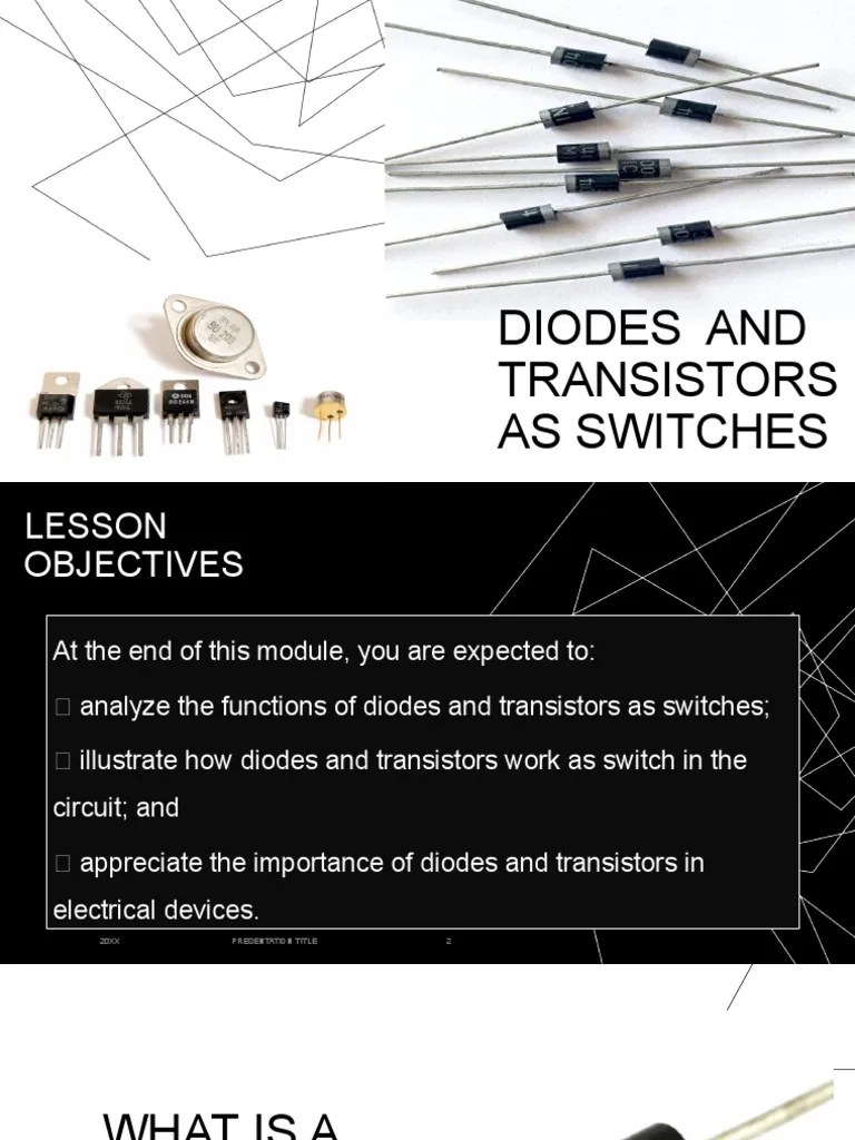 Diodes and Transistors As Switches PDF